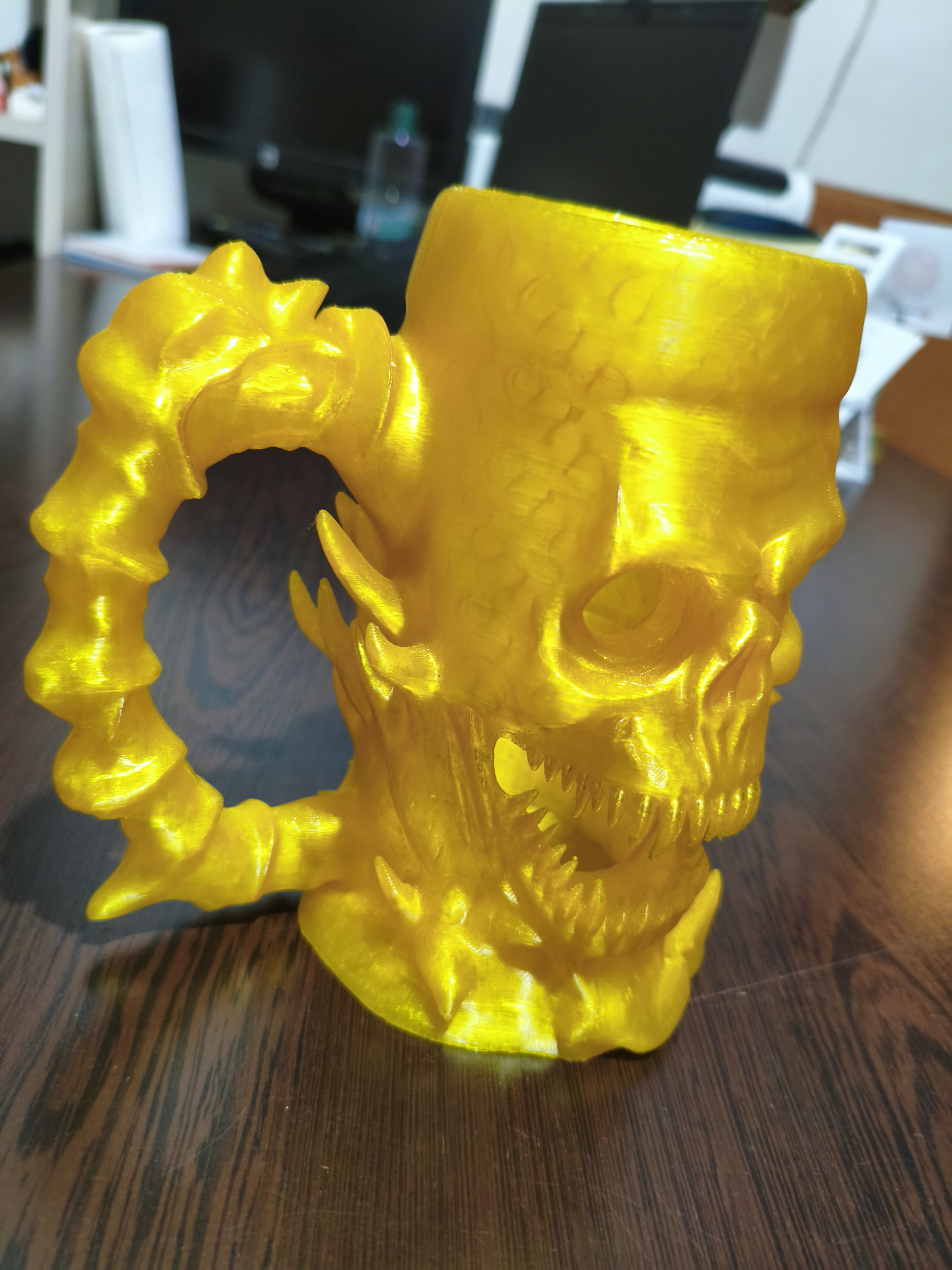 500 Ml Soguk içecek Tutucu Gold iskelet