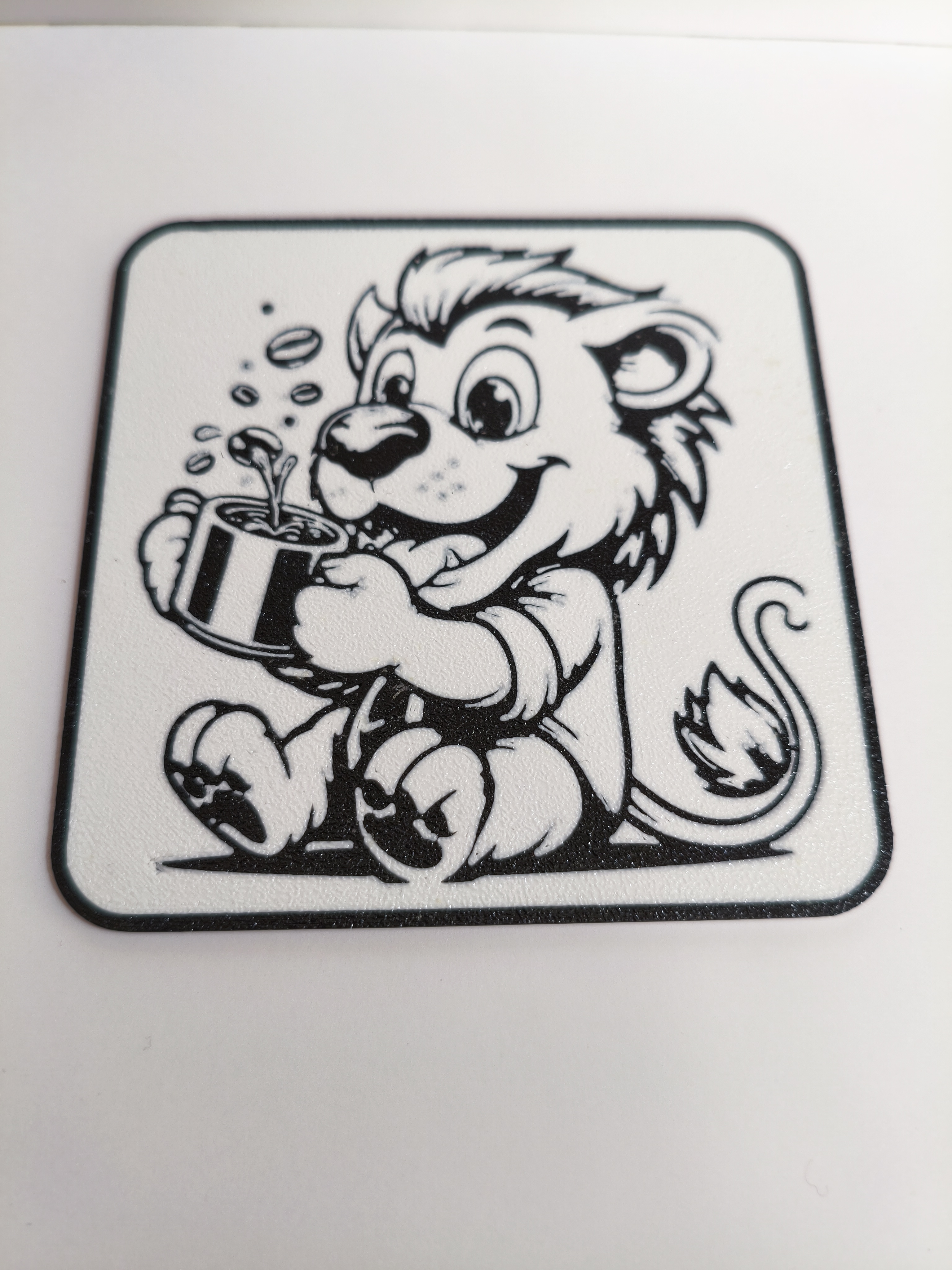 Bebek Aslan Temalı Kahve Altlık Takımı