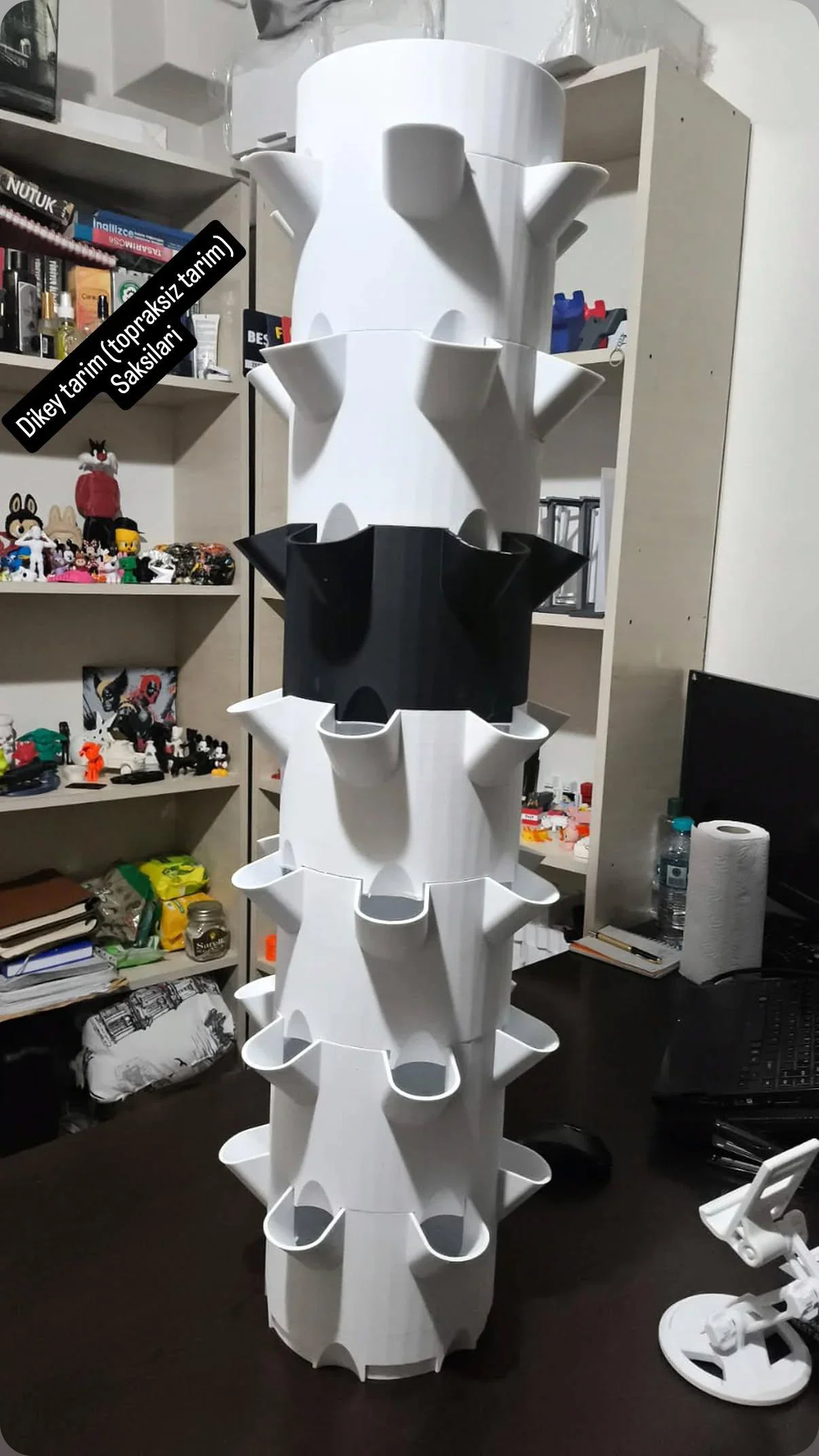 Dikey Tarım Saksısı 6 Gözlü 