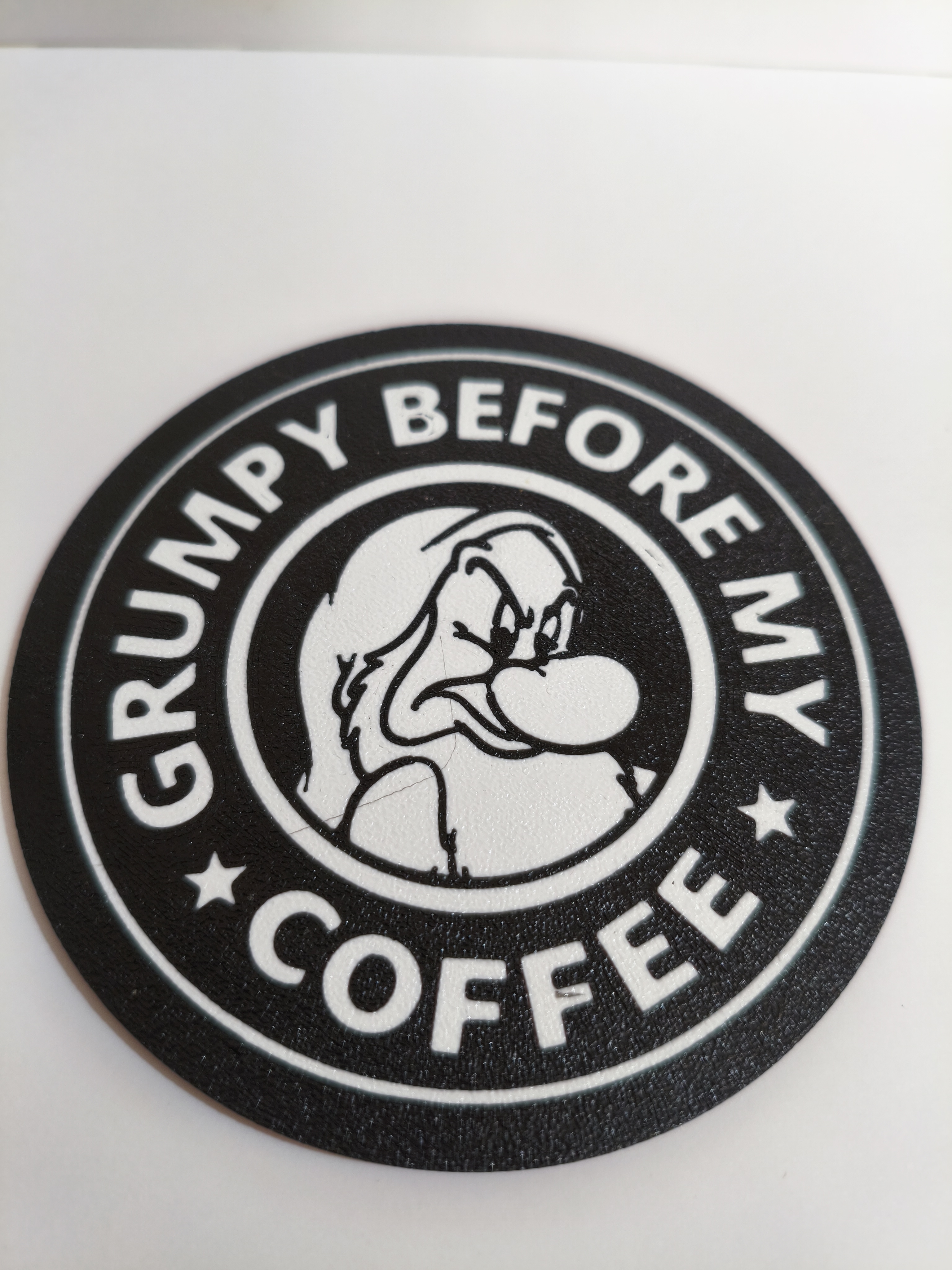 Yedi Cüceleri Grumpy Kahve Fincan Altlığı Takımı