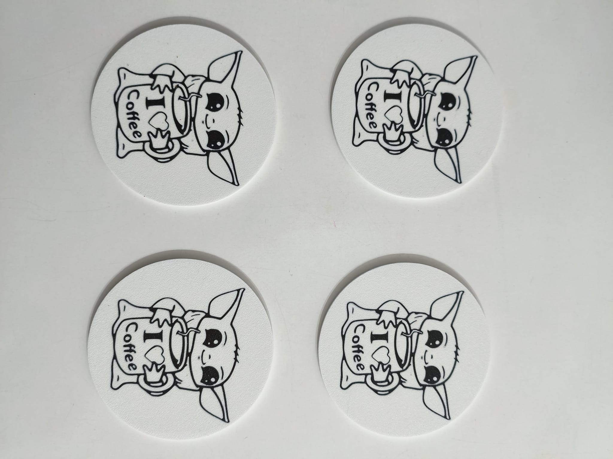 Baby Yoda Starbucks Tarzında Kahve Fincan Altlık Takımı