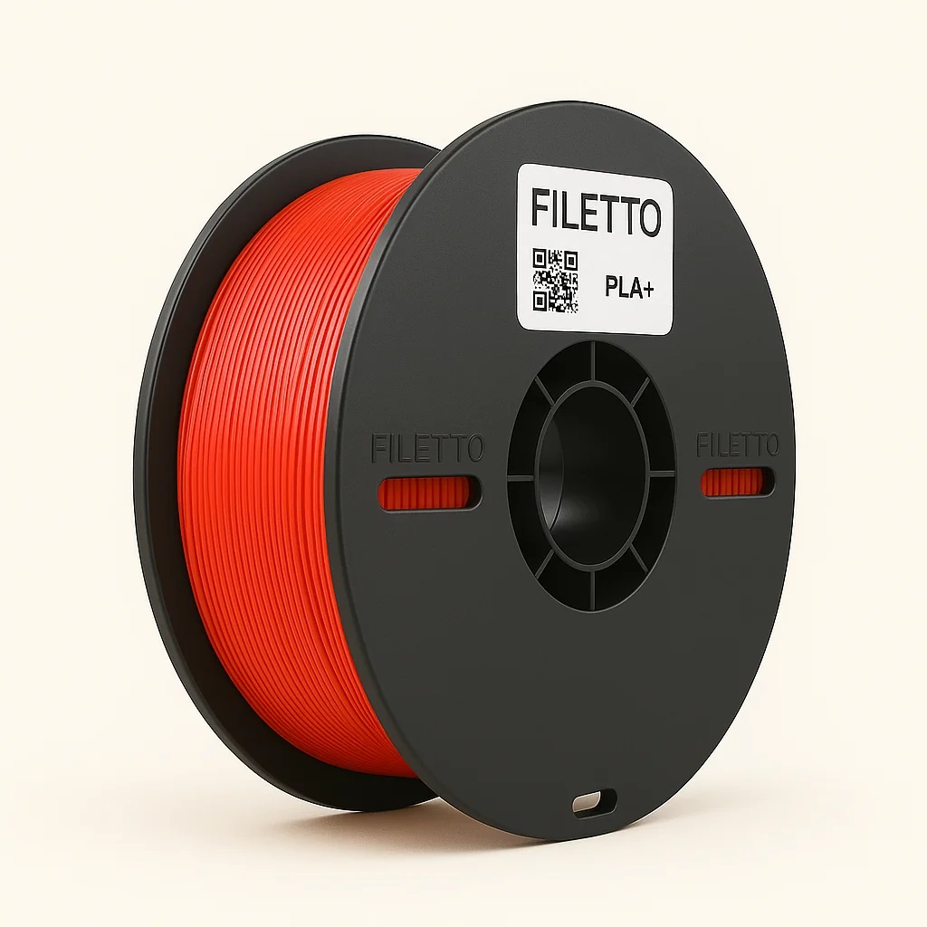 Filetto PLA+ KIRMIZI 3D Filament – 1.75mm – 1KG – AMS Uyumlu