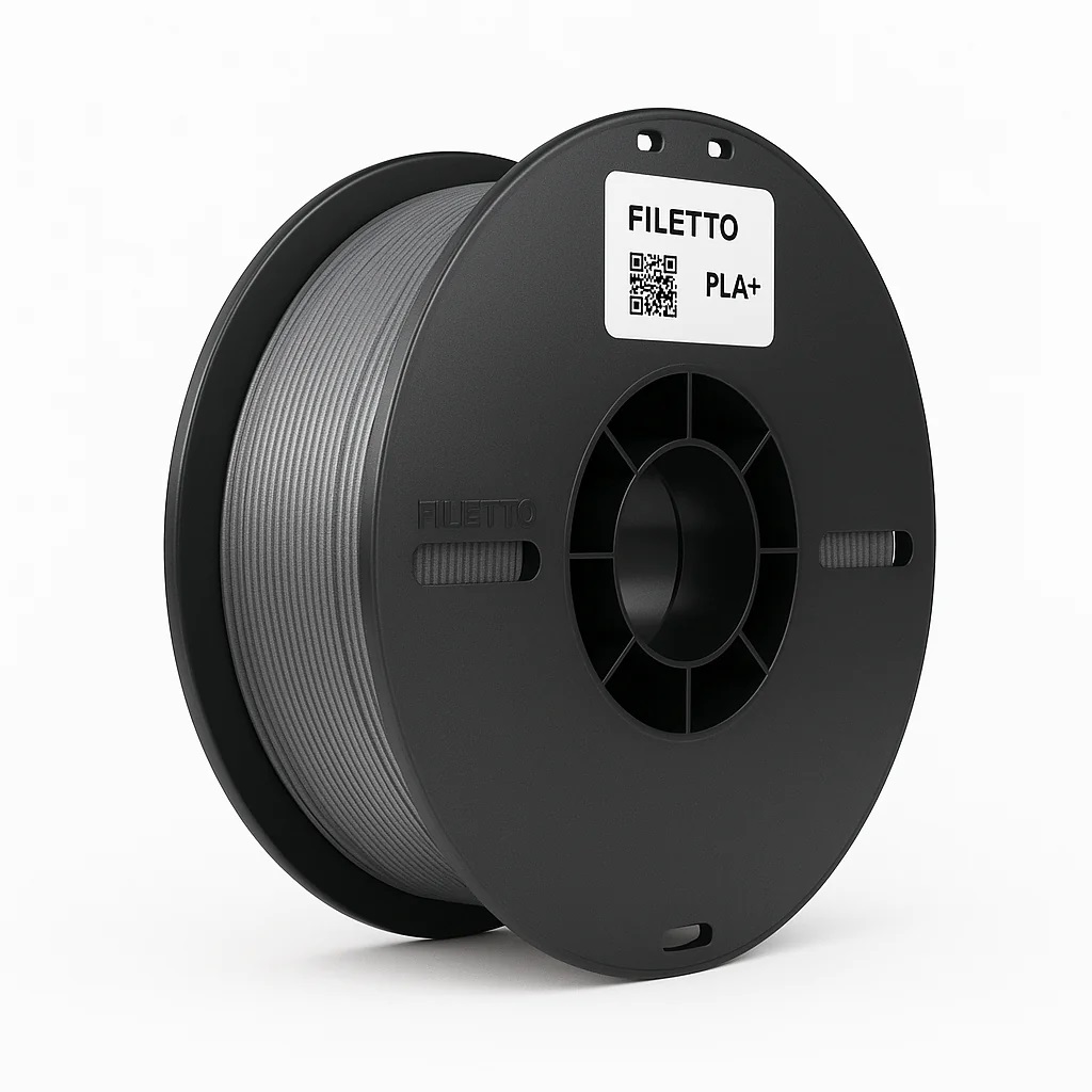 Filetto PLA+ GRİ 3D Filament – 1.75mm – 1KG – AMS Uyumlu
